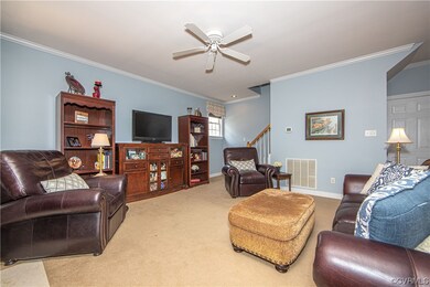 1st level 9 foot ceilings and tucked away staircas