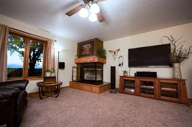 living room with fireplace