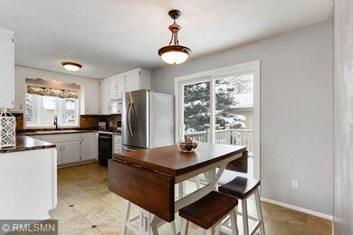 Ceramic tile floors in kitchen & dining area