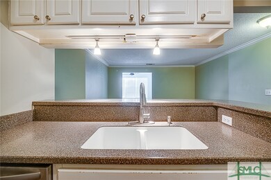 Kitchen overlooking living room
