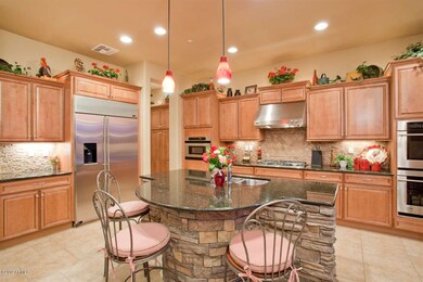 Kitchen Island w/Stacked Stone