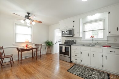 Kitchen featuring appliances with stainless steel