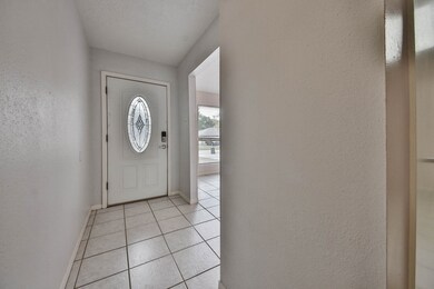 Nice oval lead glass front door.