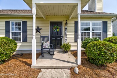 Covered porch entry