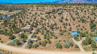 Aerial view featuring a mountain view