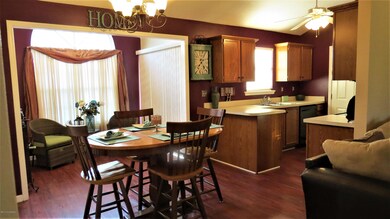Kitchen, Dining Area, Sitting Room