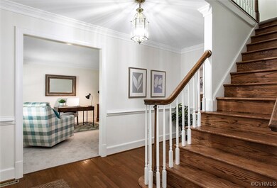 Room off of the foyer would be ideal for an office