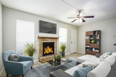 Living room - virtually staged