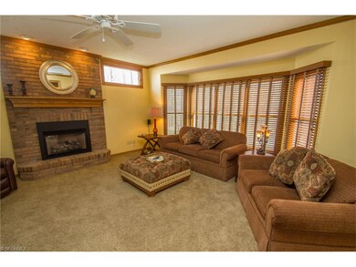 Great room with temperature controlled firsplace, 
