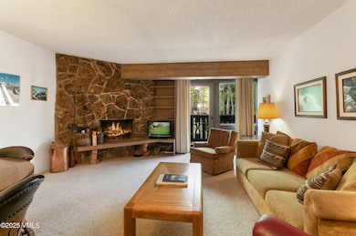 Living area, Wood Burning Fireplace