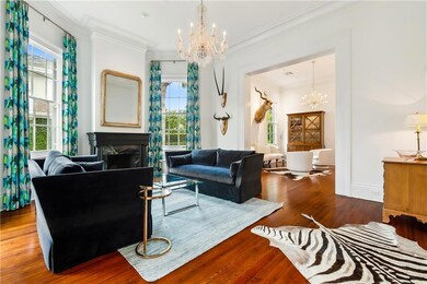 Formal living room and double parlor