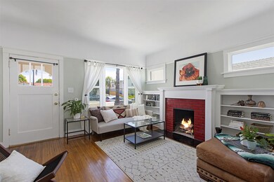 Relax by the fireplace.