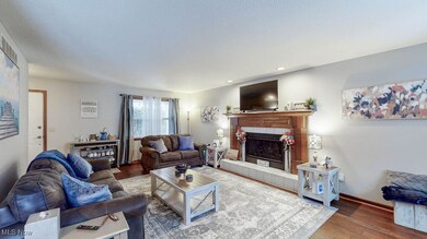Warm and inviting living room.