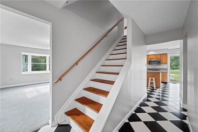 Step inside to find elegant black and white checke