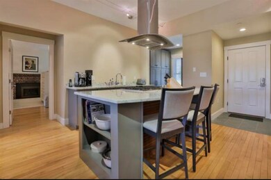 Large center island with seating