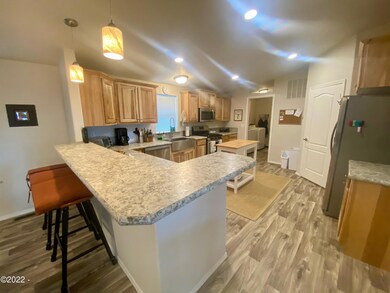 kitchen with breakfast bar