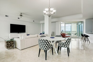 View of the large dining/iving area looking toward