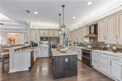 Gourmet kitchen with natural gas, slate appliances