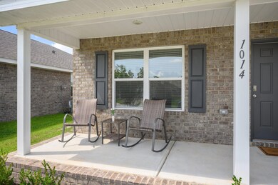 Large covered porch