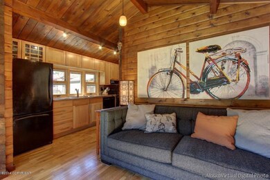 Living Room With Vaulted Ceiling