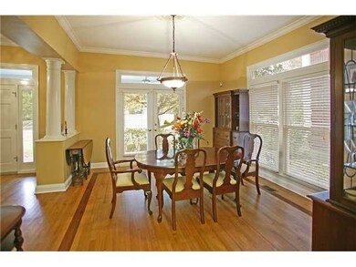 French doors and huge windows offer beautiful view
