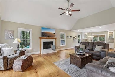 Seamless flow from kitchen to family room — ideal for gatherings