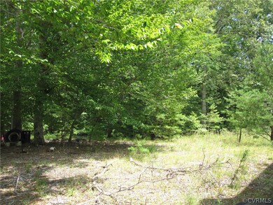 View of lot behind garage.