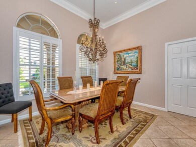 Dining room with  crown molding