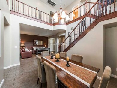 Dining Room. Soaring two story ceiling with custom