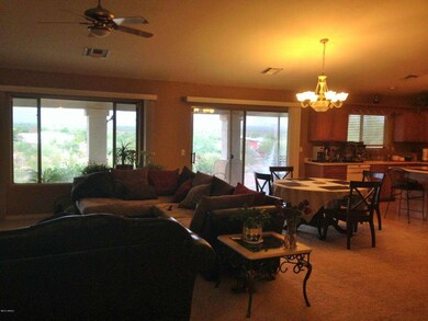 Great room opens to covered patio