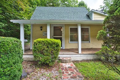 Relaxing Front Porch - Stone Walkway