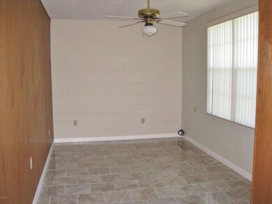 Den with new marble tile