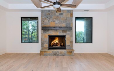 Stone Gas Fireplace