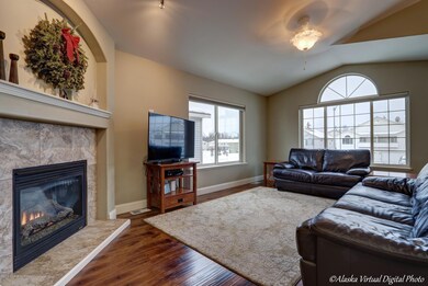 A cozy fireplace. . .