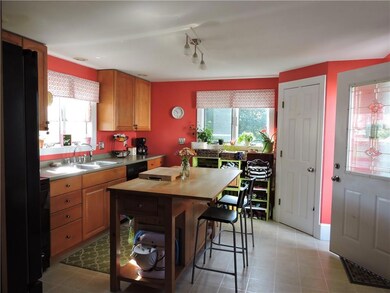 Nicely updated kitchen with cherry...