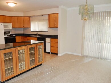 Dining room and kitchen