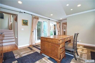 Family Room with French sliding doors to private s
