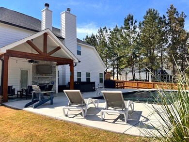 Back yard entertainment area