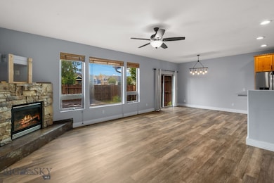 Open living/dining room