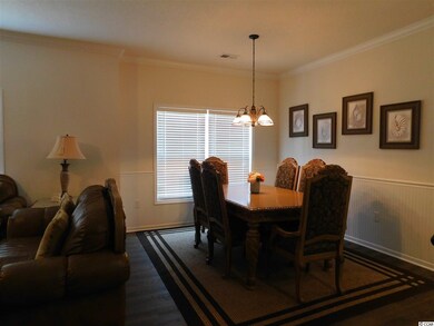 Dining Rm has Wainscoating & Laminate Flooring. Th