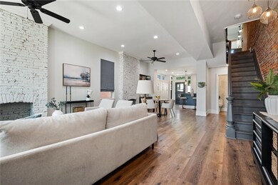 Raised ceilings & recessed lights.