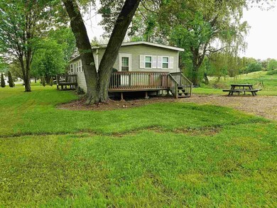Side of home toward deck.