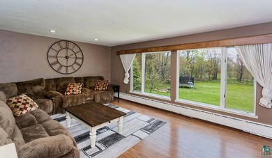 Spacious main floor living room and panoramic view