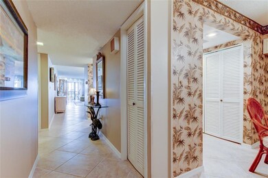 Looking from unit door through to the large balcon