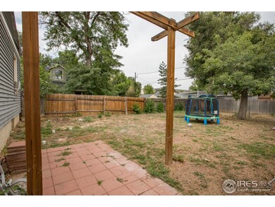 Large back yard with perimeter fencing