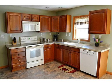 Kitchen. Crisp, sunny kitchen.