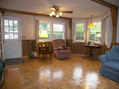 Family Room. The family room has a big bay window 