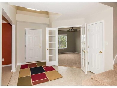 Entry. Large 2-story entry offers you plenty of space to greet your guests at the front door.  Office/Den is the extra room on the right.
