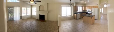 Panoramo of Family-Kitchen-Living area