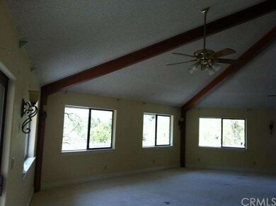Vaulted ceilings and panoramic view from living ro
